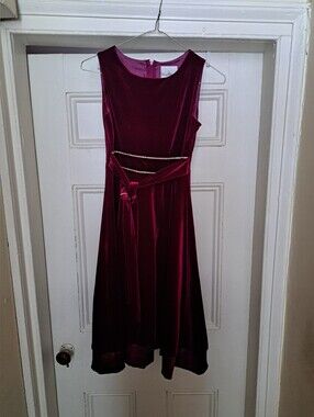 Rare Edition Burg/red A Line Girls Dress